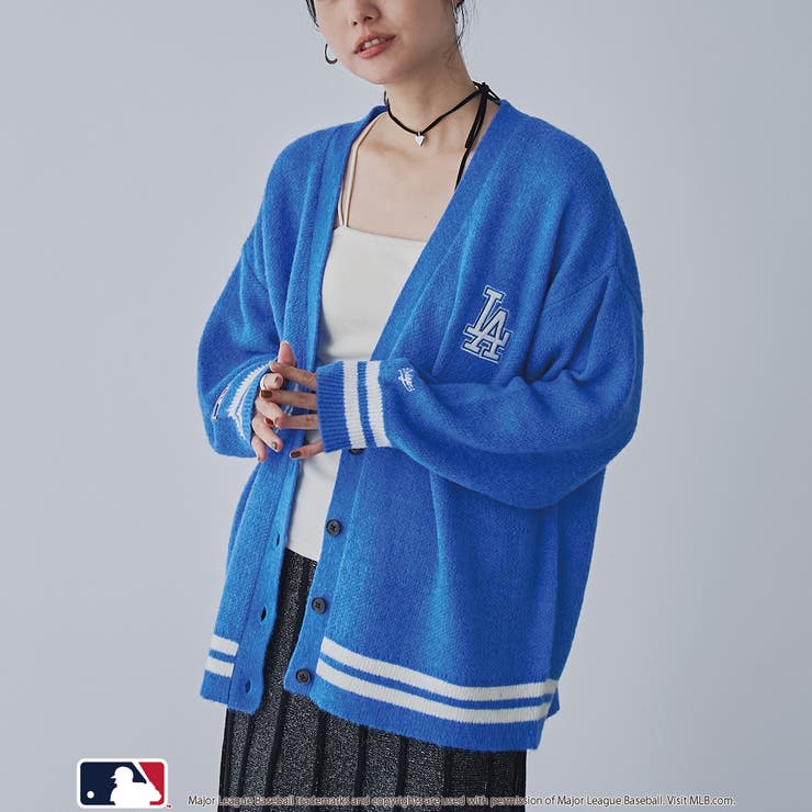 MLB別注 アソートジャガードロゴニットカーディガン | coen【women】 | 詳細画像1 