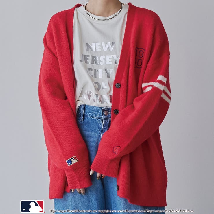 MLB別注 アソートジャガードロゴニットカーディガン | coen【women】 | 詳細画像2 