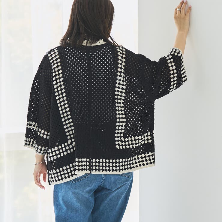 クロシェ編みポロカーディガン | coen【women】 | 詳細画像18 