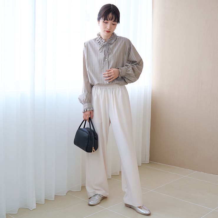 とろさらイージーワイドパンツ【インフルエンサー紹介アイテム】（WEB限定サイズあ… | coen【women】 | 詳細画像10 