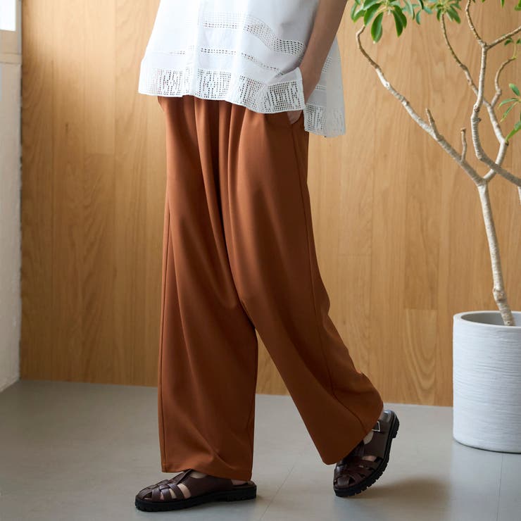 MOCA | とろさらイージーワイドパンツ【再入荷 新色登場 ストレッチ | coen【women】