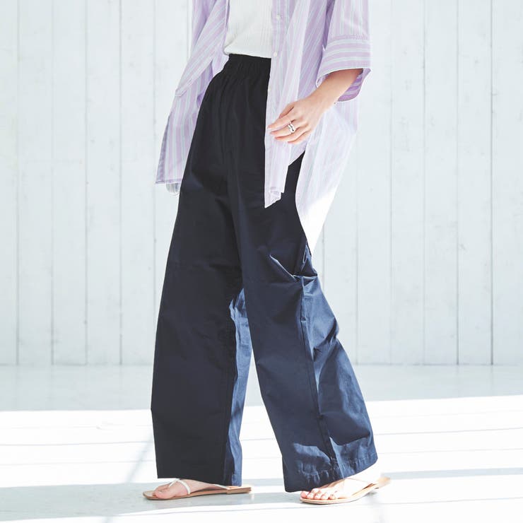 ディスコ コットン ワイドパンツ Dickies コットンダンプワイドパンツ レディース