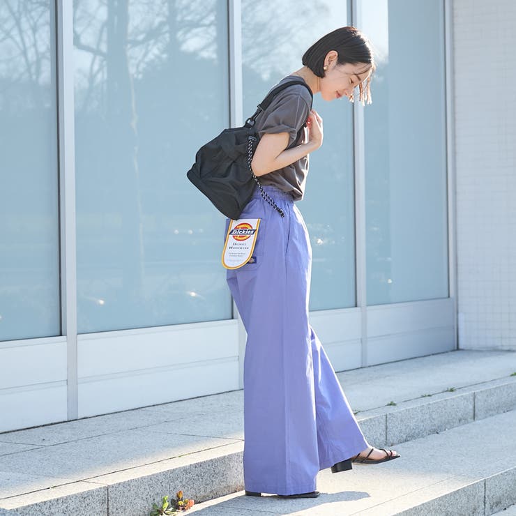 WEB限定】Dickies（ディッキーズ）コットンダンプワイドパンツ