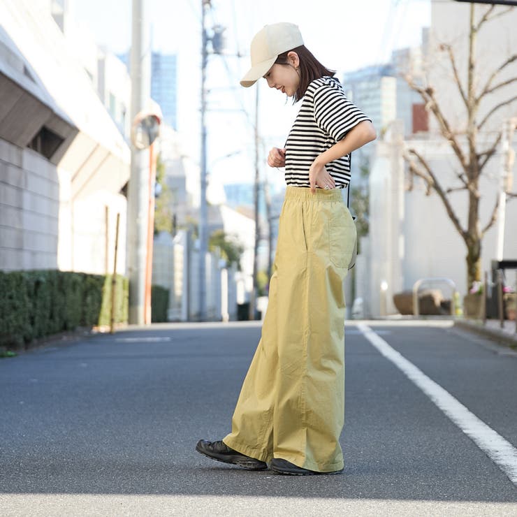 WEB限定】Dickies（ディッキーズ）コットンダンプワイドパンツ