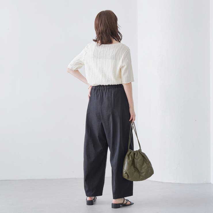 ポリツイルコクーンパンツ | coen【women】 | 詳細画像7 
