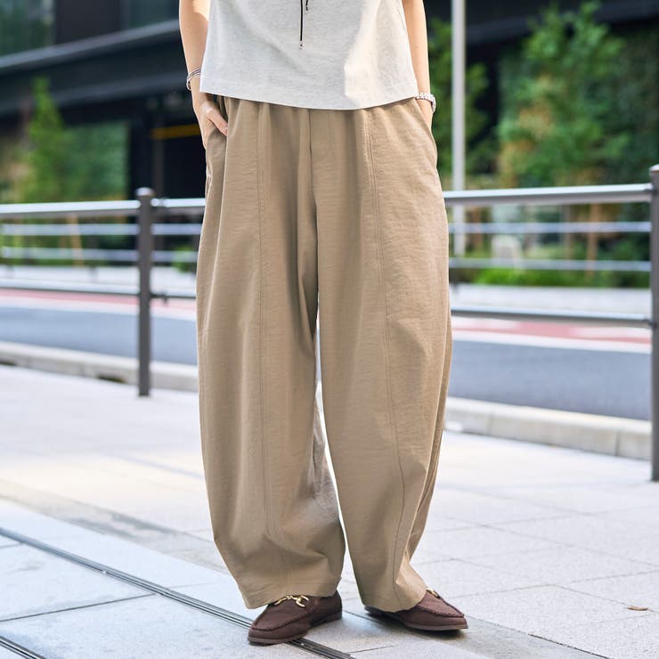 BEIGE | ポリツイルコクーンパンツ | coen【women】