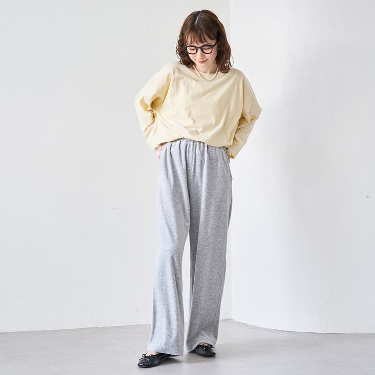 フェレットライクベロアイージーワイドパンツ | coen【women】 | 詳細画像12 