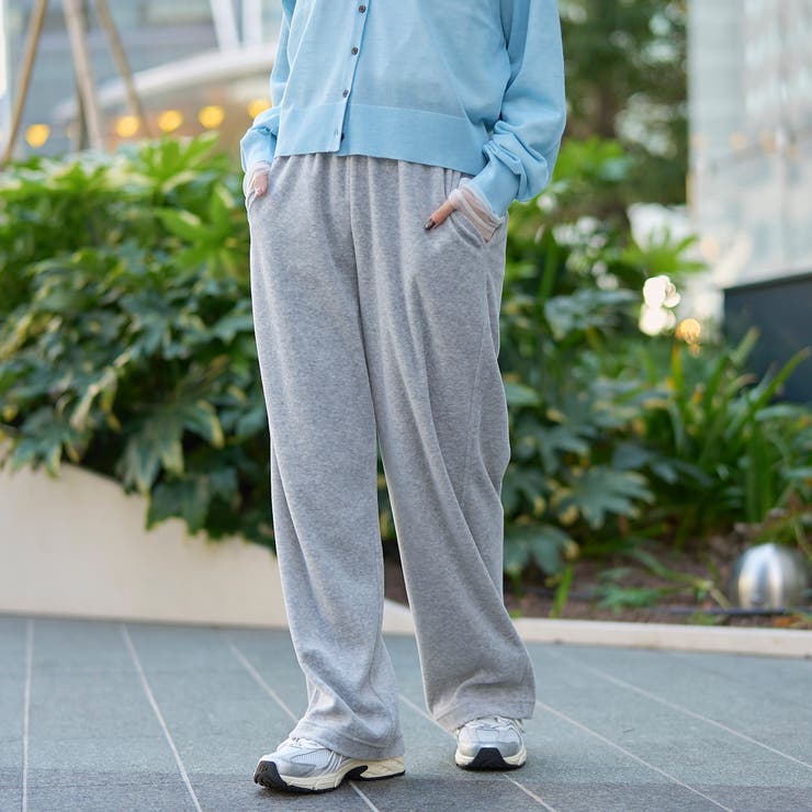 フェレットライクベロアイージーワイドパンツ | coen【women】 | 詳細画像14 