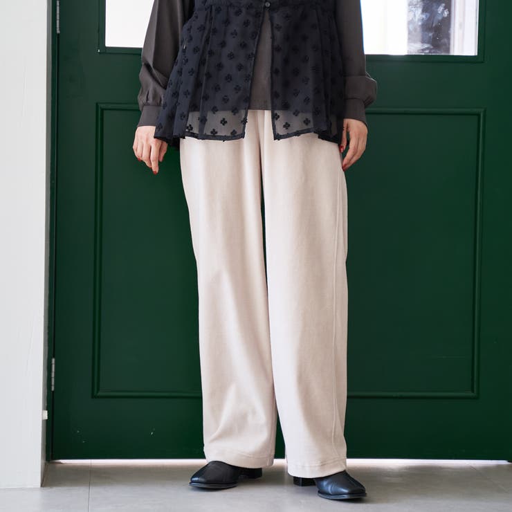 フェレットライクベロアイージーワイドパンツ | coen【women】 | 詳細画像16 