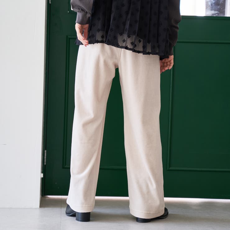 フェレットライクベロアイージーワイドパンツ | coen【women】 | 詳細画像18 