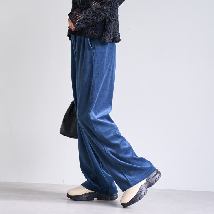 フェレットライクベロアイージーワイドパンツ | coen【women】 | 詳細画像35 