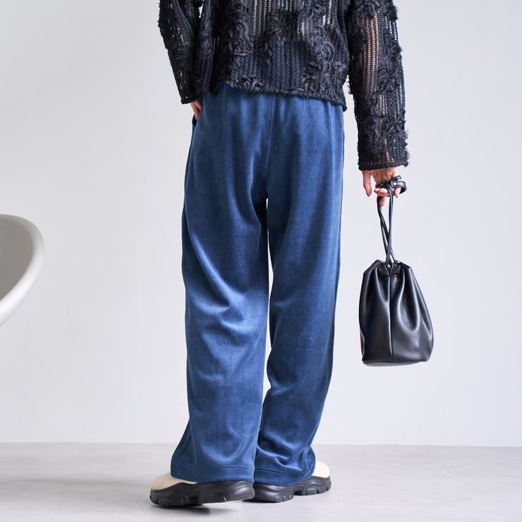 フェレットライクベロアイージーワイドパンツ | coen【women】 | 詳細画像36 