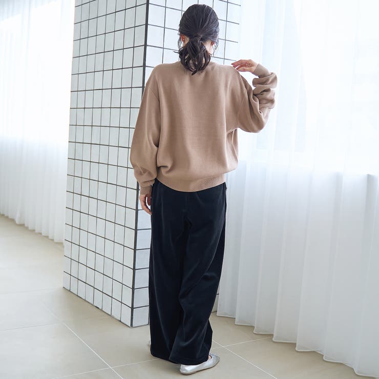フェレットライクベロアイージーワイドパンツ | coen【women】 | 詳細画像5 