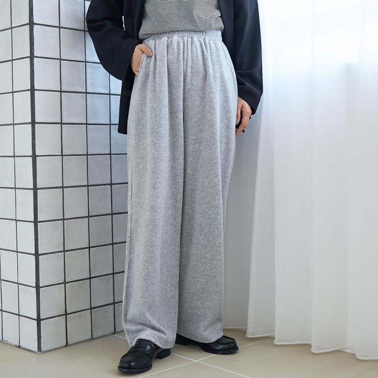 フェレットライクベロアイージーワイドパンツ | coen【women】 | 詳細画像8 