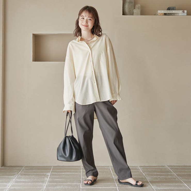 【定番】イージービューティーテーパードパンツ（WEB限定サイズ） | coen【women】 | 詳細画像12 