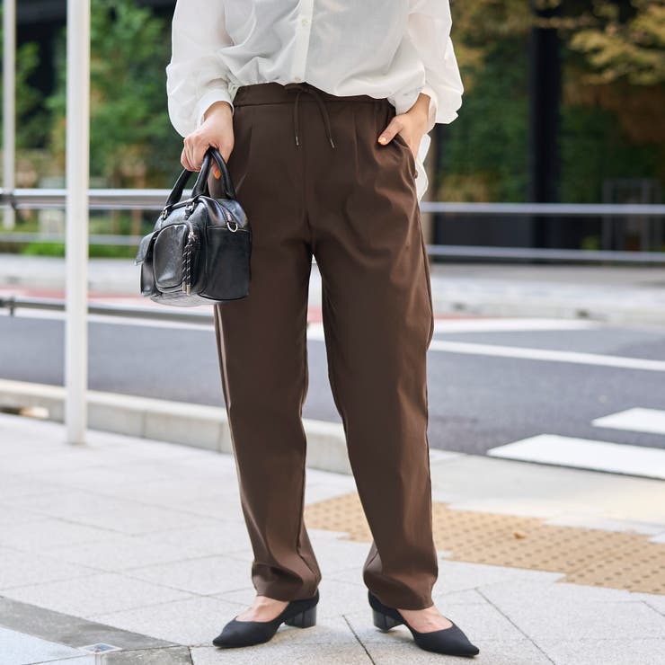【定番】イージービューティーテーパードパンツ（WEB限定サイズ） | coen【women】 | 詳細画像22 