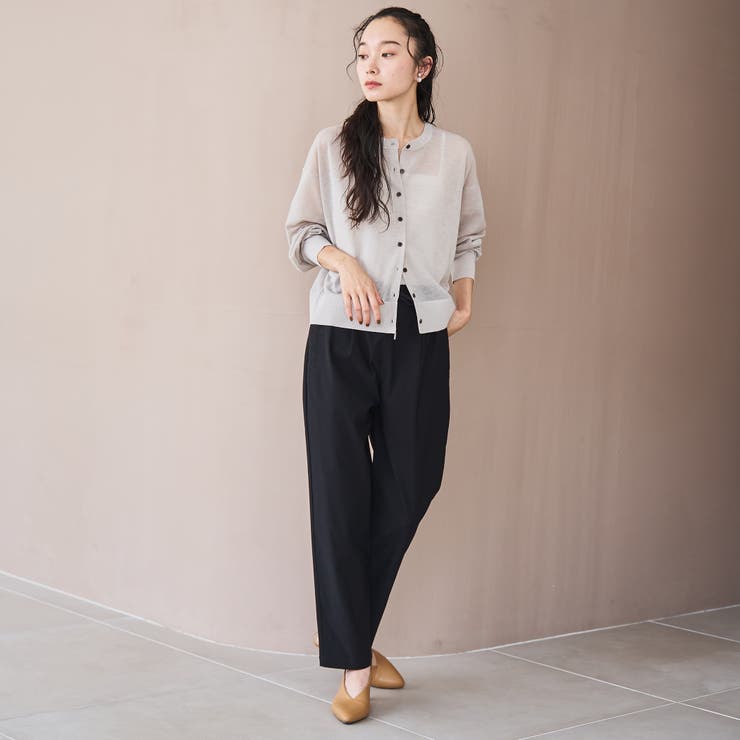 【定番】イージービューティーテーパードパンツ（WEB限定サイズ） | coen【women】 | 詳細画像4 