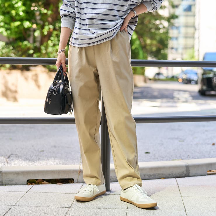 BEIGE | 【定番】イージービューティーテーパードパンツ（WEB限定サイズ） | coen【women】