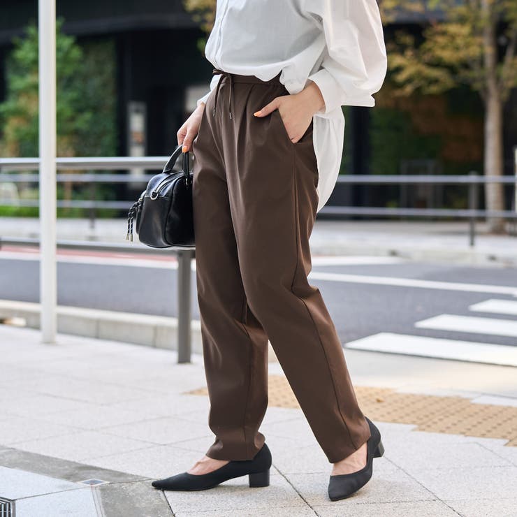 DK.BROWN | 【定番】イージービューティーテーパードパンツ（WEB限定サイズ） | coen【women】