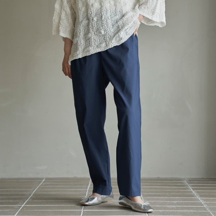 NAVY | 【定番】イージービューティーテーパードパンツ（WEB限定サイズ） | coen【women】