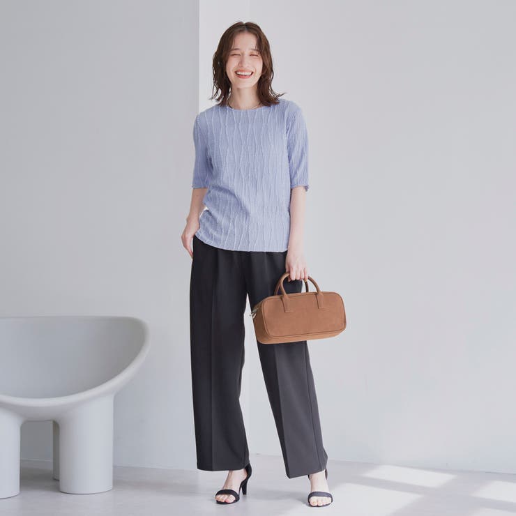 【定番・新色登場】イージービューティーワイドパンツ（WEB限定サイズ） | coen【women】 | 詳細画像7 