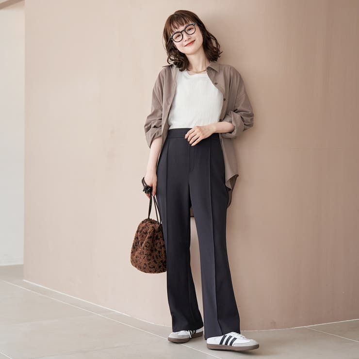 イージービューティーカットフレアパンツ（WEB限定サイズ） | coen【women】 | 詳細画像6 