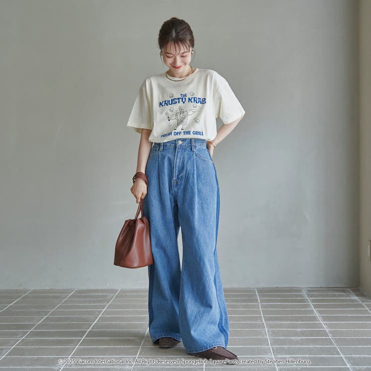 サイドライン タックワイドデニムパンツ | coen【women】 | 詳細画像18 