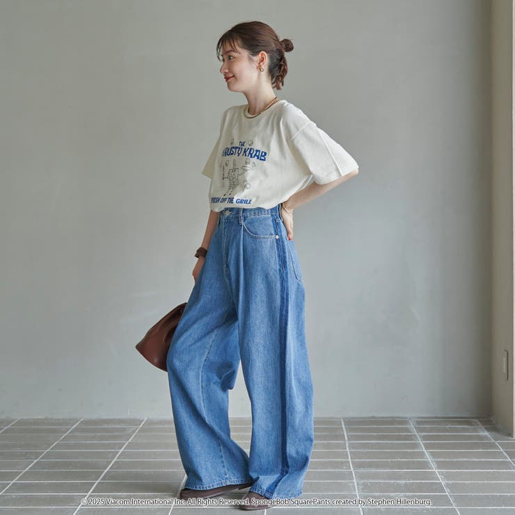 サイドライン タックワイドデニムパンツ | coen【women】 | 詳細画像19 