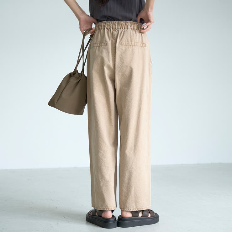 【新色 WEB限定カラーあり】コットンレーヨンデニムワイドパンツ（インフルエンサ… | coen【women】 | 詳細画像14 