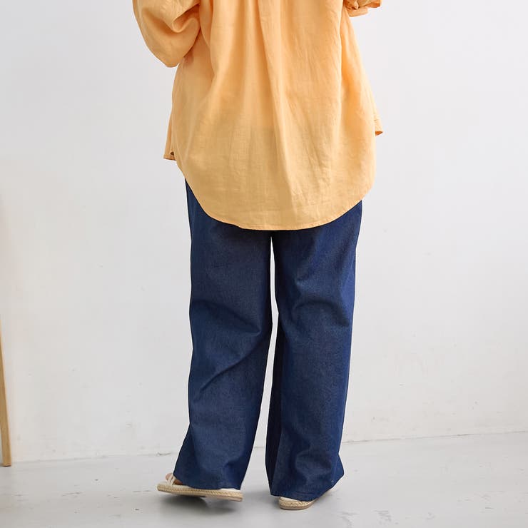 【新色 WEB限定カラーあり】コットンレーヨンデニムワイドパンツ（インフルエンサ… | coen【women】 | 詳細画像27 