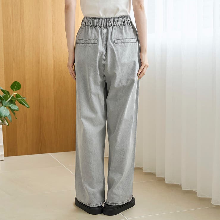 【新色 WEB限定カラーあり】コットンレーヨンデニムワイドパンツ（インフルエンサ… | coen【women】 | 詳細画像36 