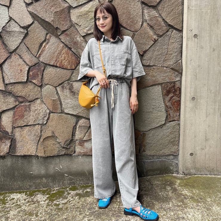 【新色 WEB限定カラーあり】コットンレーヨンデニムワイドパンツ（インフルエンサ… | coen【women】 | 詳細画像48 
