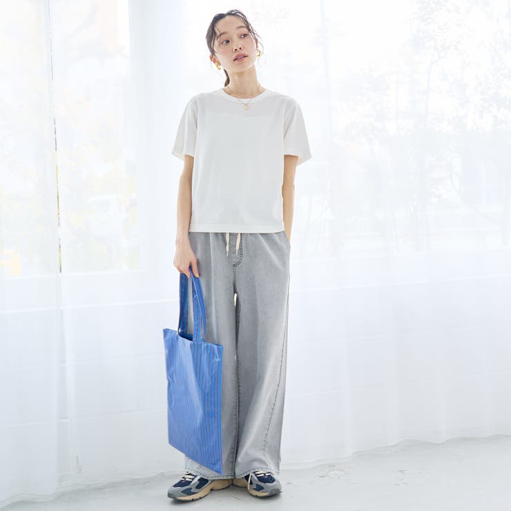 【新色 WEB限定カラーあり】コットンレーヨンデニムワイドパンツ（インフルエンサ… | coen【women】 | 詳細画像7 