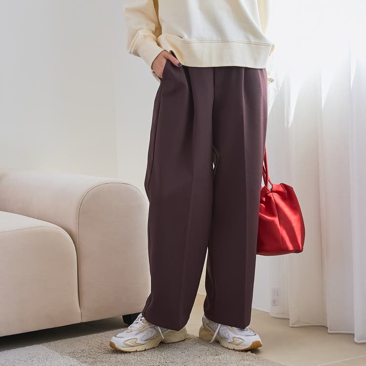 DK.BROWN | イージービューティーワイド暖パンツ | coen【women】