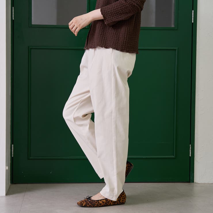 【定番】イージービューティー裏起毛テーパードパンツ（WEB限定サイズあり） | coen【women】 | 詳細画像3 