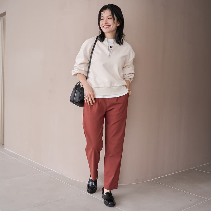 【定番】イージービューティー裏起毛テーパードパンツ（WEB限定サイズあり） | coen【women】 | 詳細画像31 