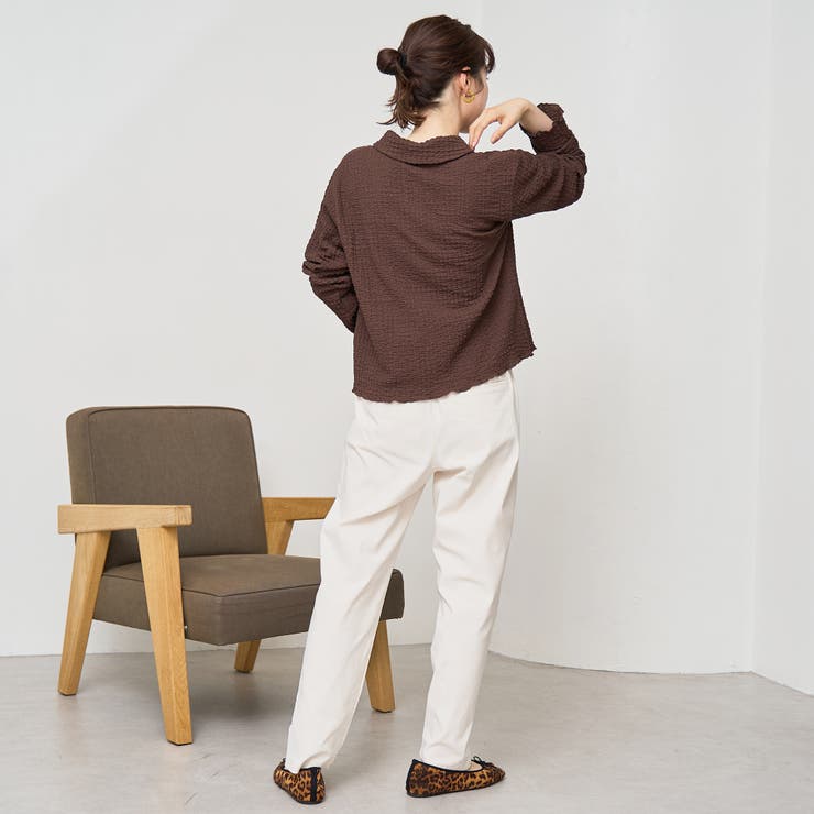 【定番】イージービューティー裏起毛テーパードパンツ（WEB限定サイズあり） | coen【women】 | 詳細画像6 