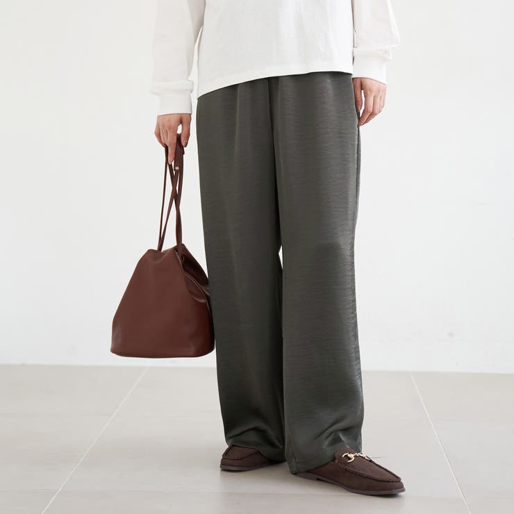 サテンイージーパンツ | coen【women】 | 詳細画像1 