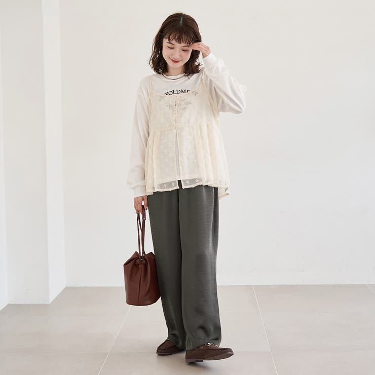 サテンイージーパンツ | coen【women】 | 詳細画像11 