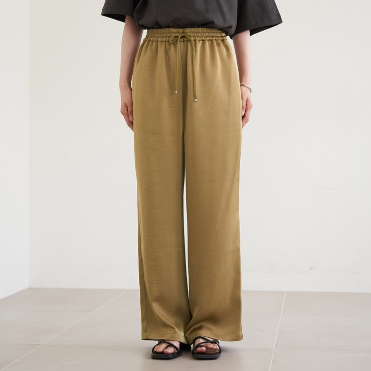 サテンイージーパンツ | coen【women】 | 詳細画像20 