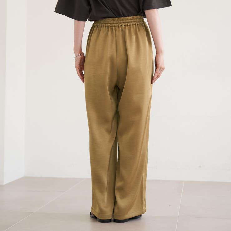 サテンイージーパンツ | coen【women】 | 詳細画像22 