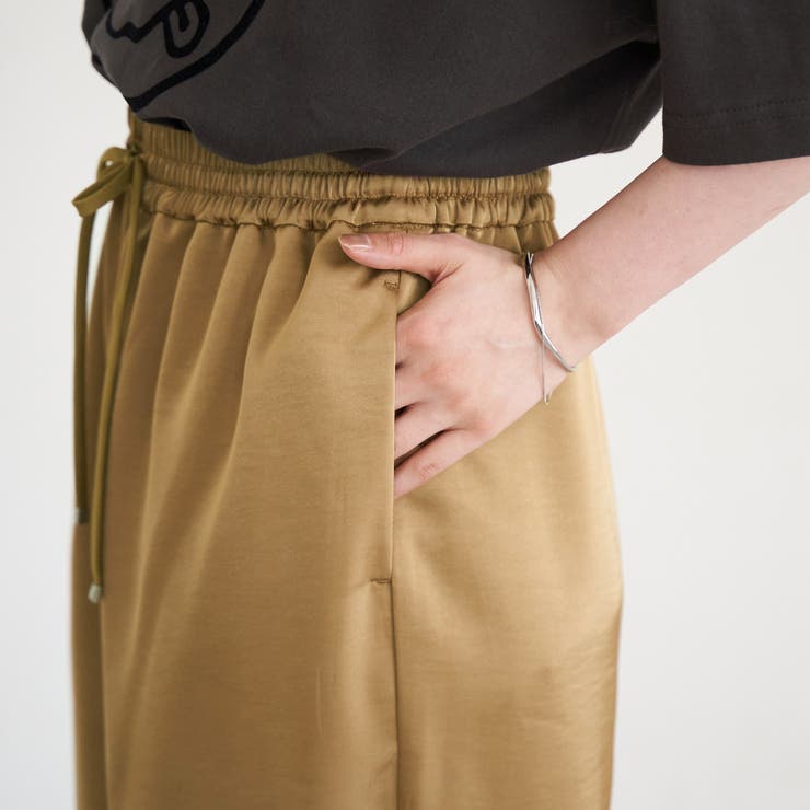 サテンイージーパンツ | coen【women】 | 詳細画像24 