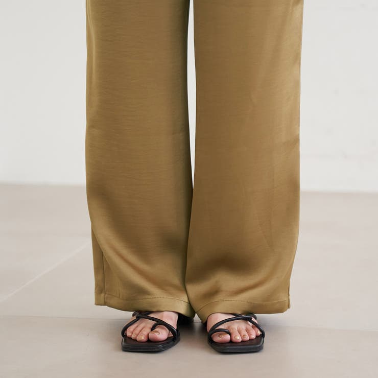 サテンイージーパンツ | coen【women】 | 詳細画像25 