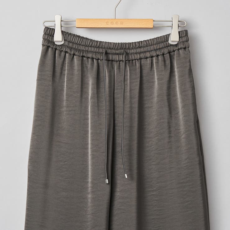 サテンイージーパンツ | coen【women】 | 詳細画像32 