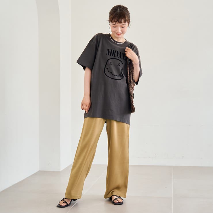 サテンイージーパンツ | coen【women】 | 詳細画像5 