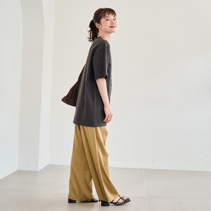 サテンイージーパンツ | coen【women】 | 詳細画像6 