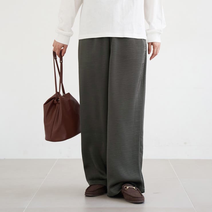 サテンイージーパンツ | coen【women】 | 詳細画像8 