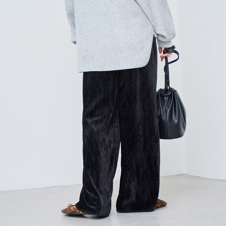 楊柳ベロアイージーパンツ | coen【women】 | 詳細画像3 