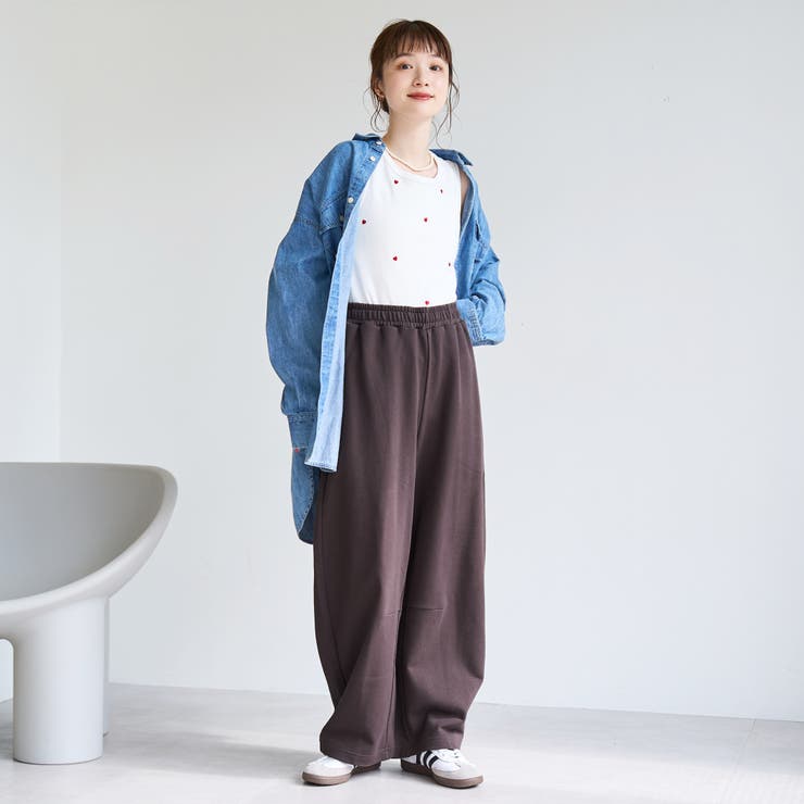 裏毛イージーカーブパンツ | coen【women】 | 詳細画像22 