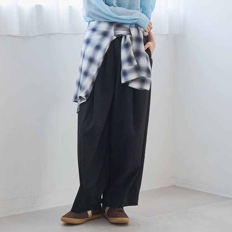 BLACK | TRイージーカーブパンツ | coen【women】